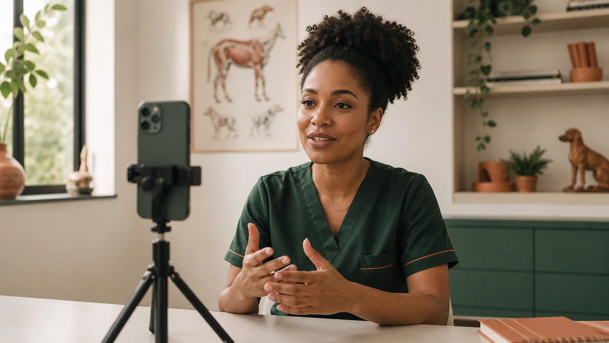 Produção de conteúdo veterinário em vídeo